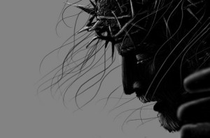 Crucified_Jesus__the_face_by_DevCageR